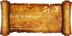 Szép Marcell névjegykártya