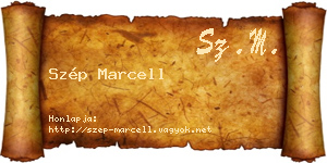Szép Marcell névjegykártya